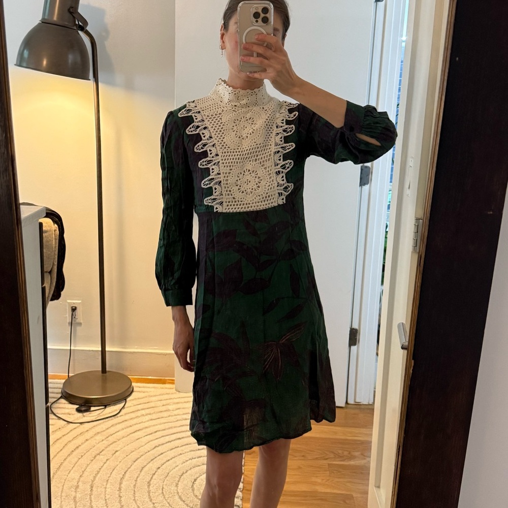 Elegant Green Lace Dress